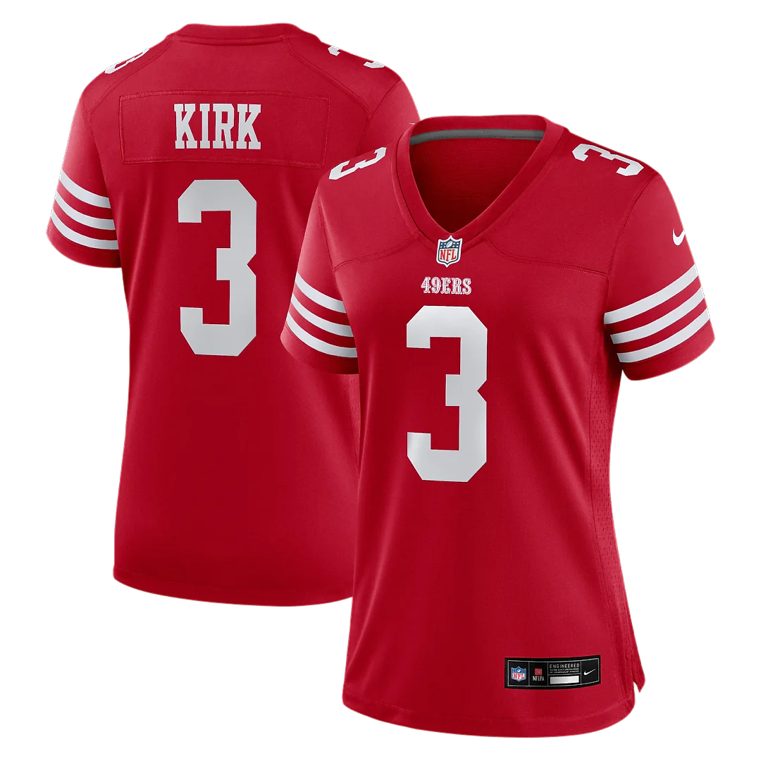 Zennovawear Christian Kirk San Francisco 49ers Women's Team Game Jersey - Scarlet