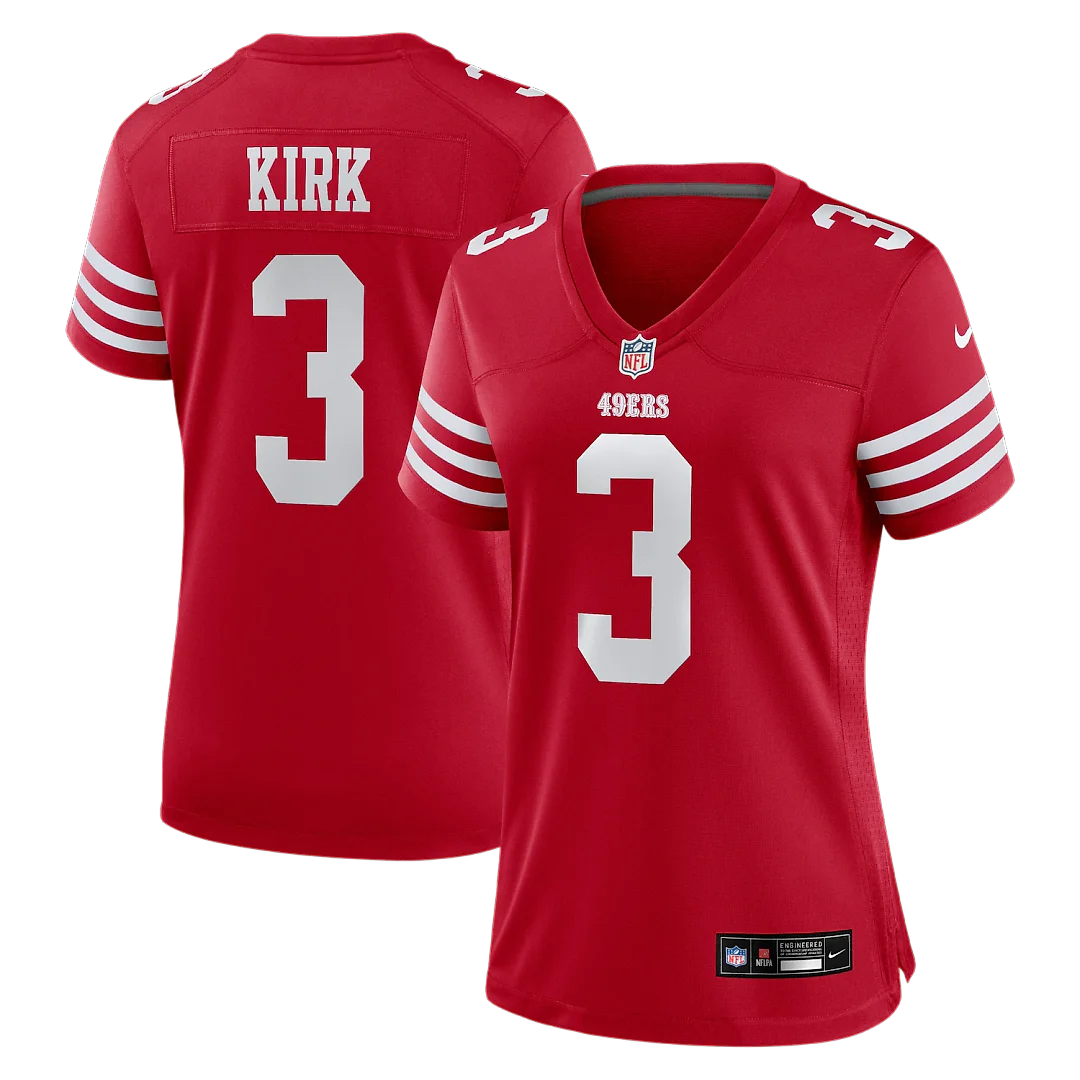 Zennovawear Christian Kirk San Francisco 49ers Women's Team Game Jersey - Scarlet