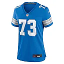 Zennovawear Christian Mahogany Detroit Lions Women's Team Game Jersey - Blue