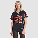Zennovawear Christian McCaffrey San Francisco 49ers Women's 2025 Rivalries Collection Game Jersey - Black