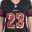 Zennovawear Christian McCaffrey San Francisco 49ers Women's 2025 Rivalries Collection Game Jersey - Black
