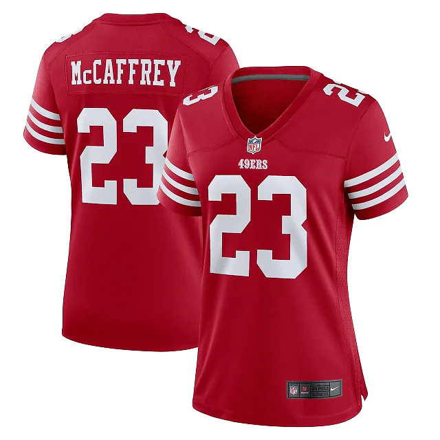 Zennovawear Christian McCaffrey San Francisco 49ers Women's Player Jersey - Scarlet