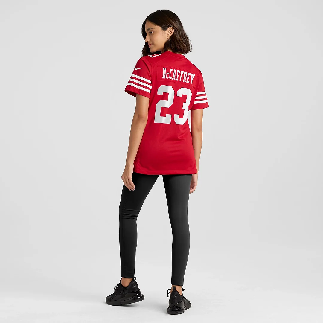 Zennovawear Christian McCaffrey San Francisco 49ers Women's 80th Anniversary Game Jersey - Scarlet