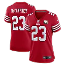 Zennovawear Christian McCaffrey San Francisco 49ers Women's 80th Anniversary Game Jersey - Scarlet