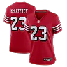 Zennovawear Christian McCaffrey San Francisco 49ers Women's Player Jersey - Scarlet