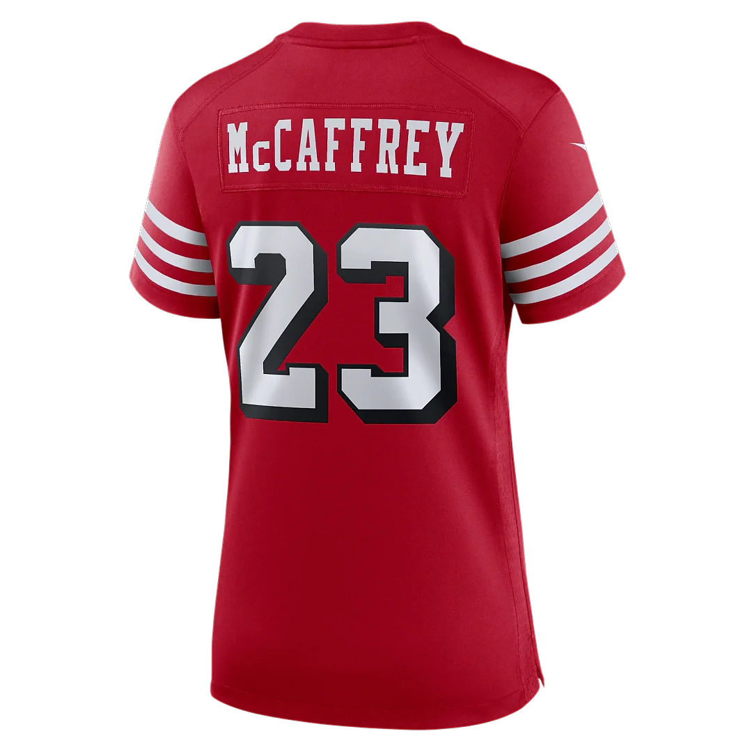 Zennovawear Christian McCaffrey San Francisco 49ers Women's Player Jersey - Scarlet