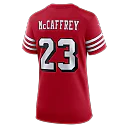 Zennovawear Christian McCaffrey San Francisco 49ers Women's Player Jersey - Scarlet