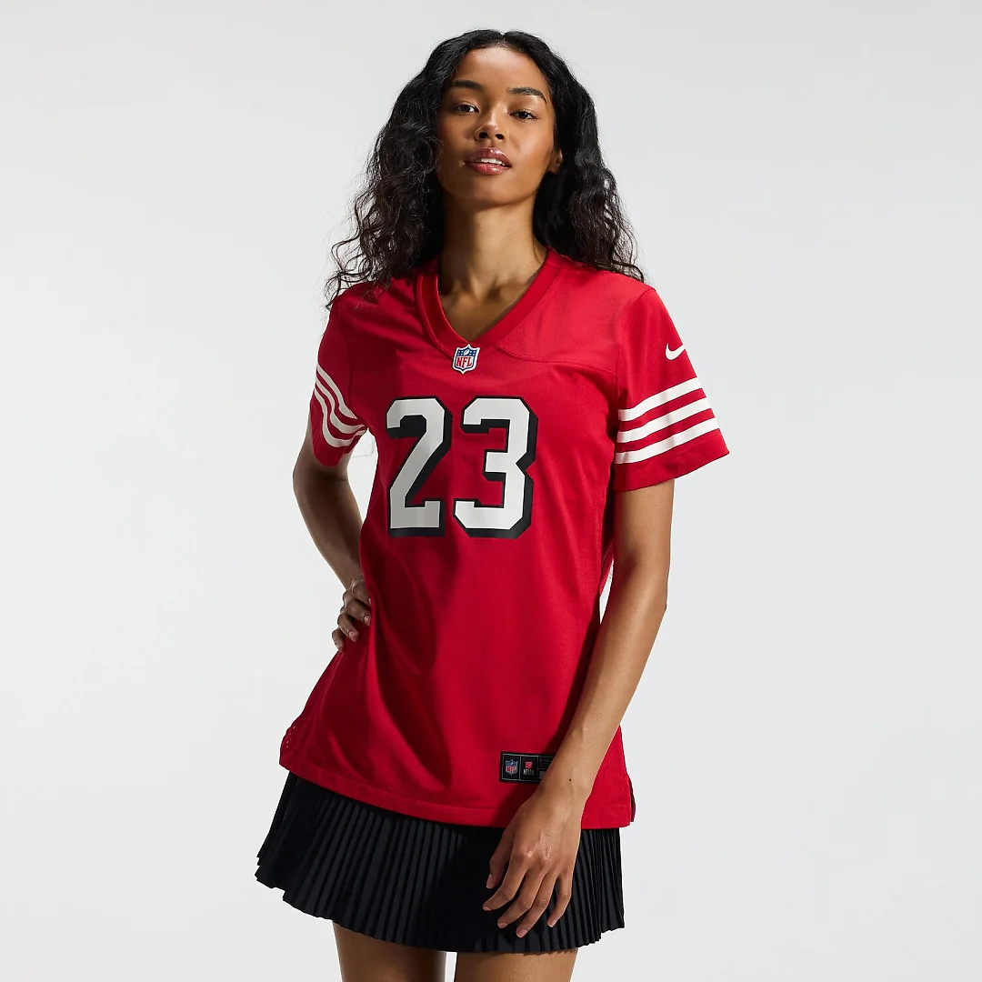 Zennovawear Christian McCaffrey San Francisco 49ers Women's Player Jersey - Scarlet