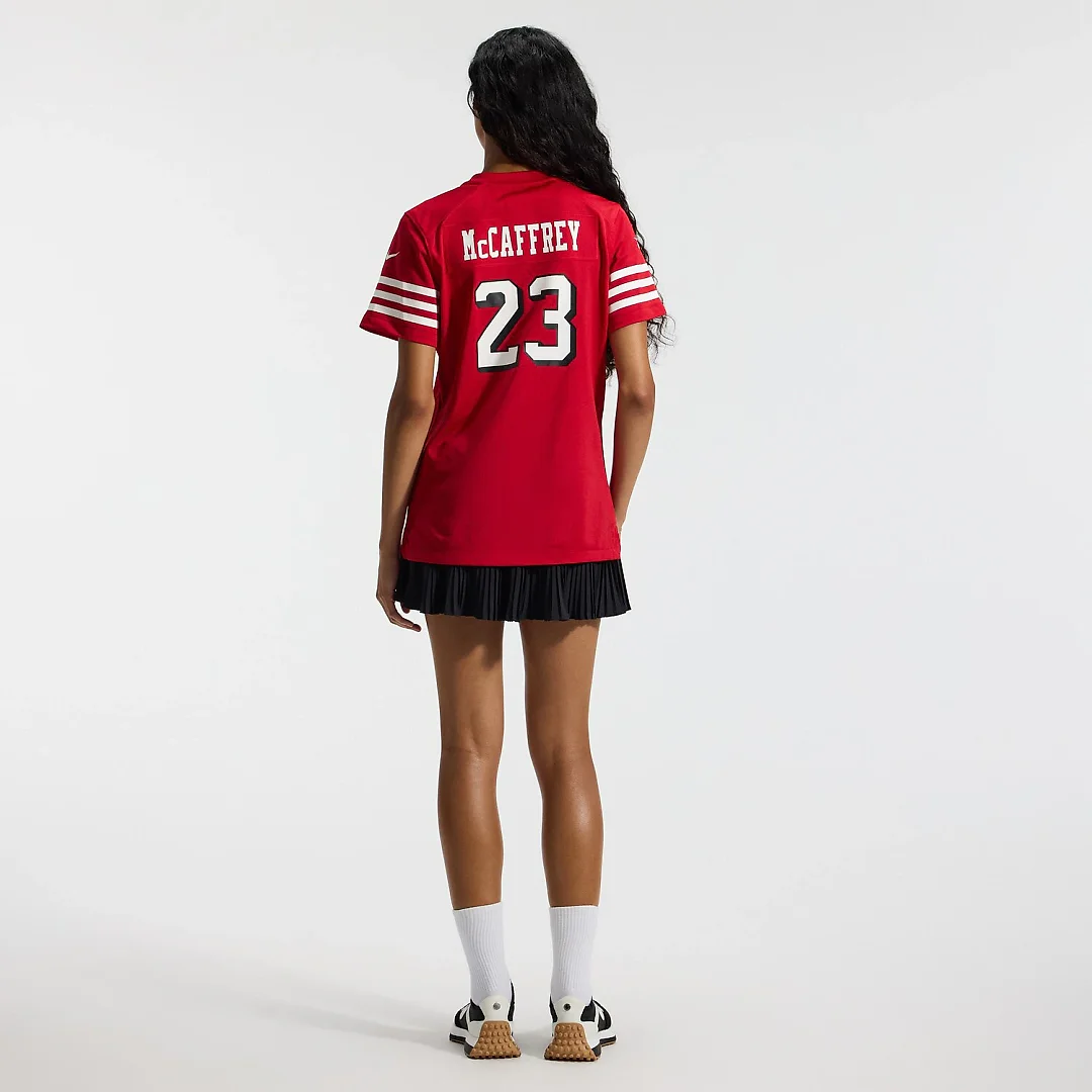 Zennovawear Christian McCaffrey San Francisco 49ers Women's Player Jersey - Scarlet