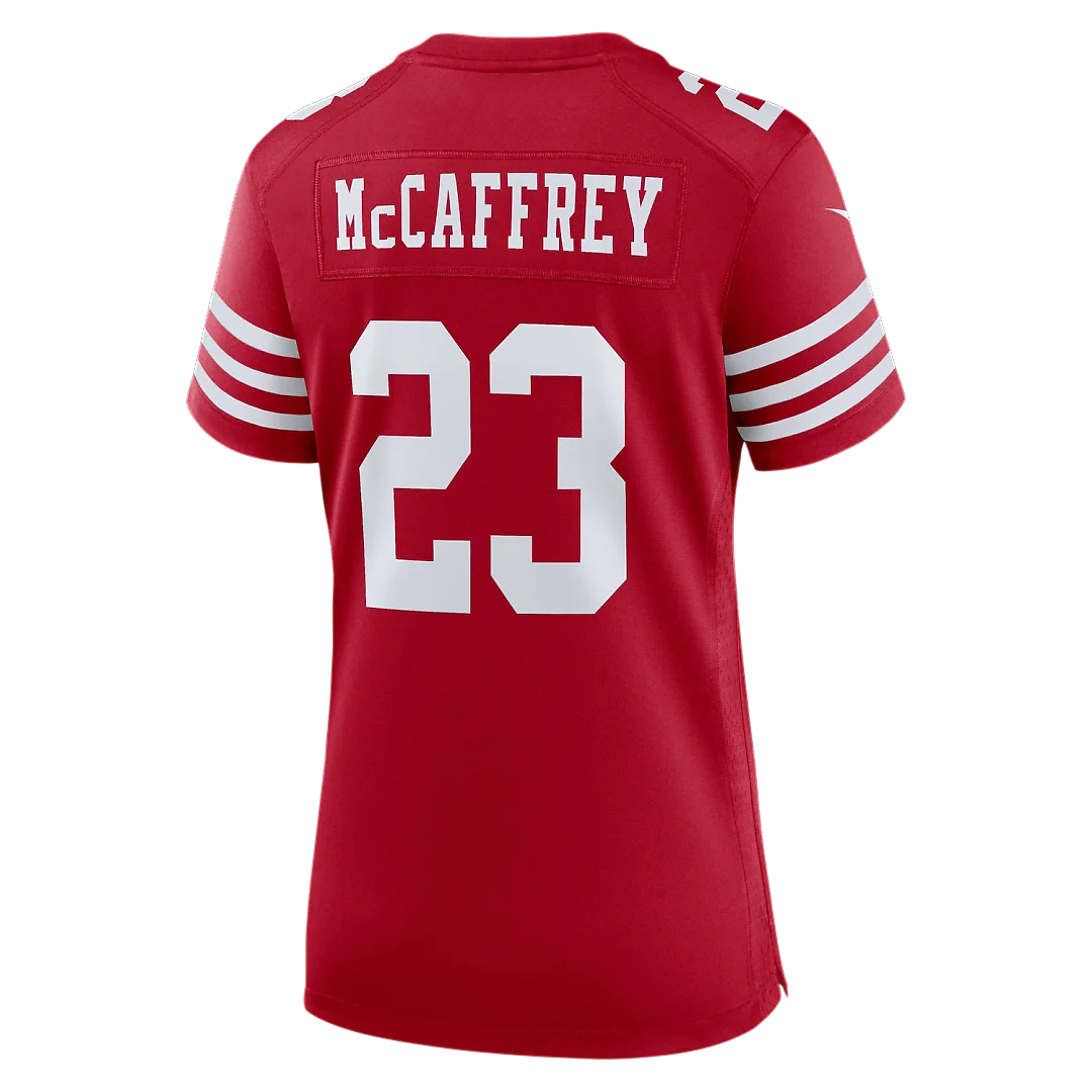 Zennovawear Christian McCaffrey San Francisco 49ers Women's 80th Anniversary Game Jersey - Scarlet
