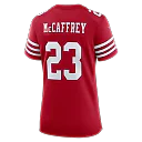 Zennovawear Christian McCaffrey San Francisco 49ers Women's 80th Anniversary Game Jersey - Scarlet