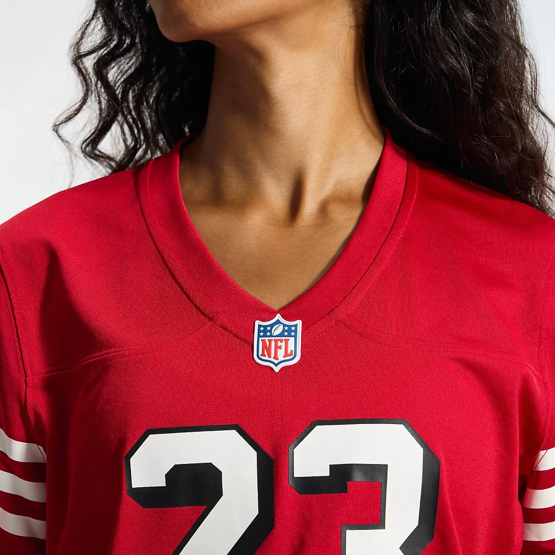 Zennovawear Christian McCaffrey San Francisco 49ers Women's Player Jersey - Scarlet