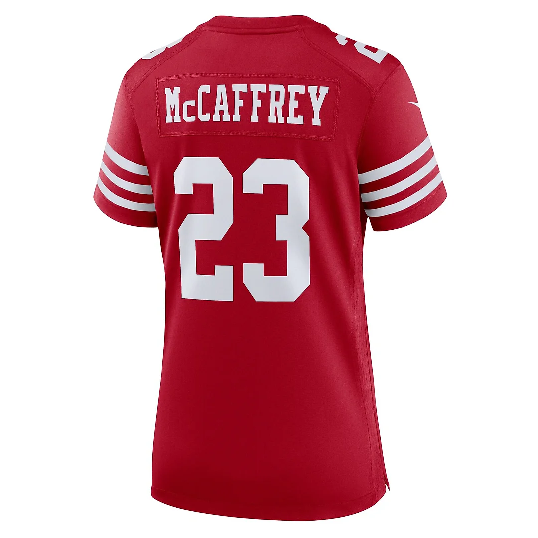 Zennovawear Christian McCaffrey San Francisco 49ers Women's Player Jersey - Scarlet