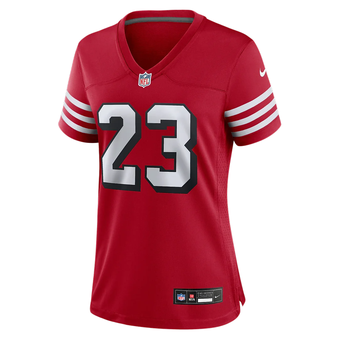 Zennovawear Christian McCaffrey San Francisco 49ers Women's Player Jersey - Scarlet