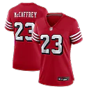 Zennovawear Christian McCaffrey San Francisco 49ers Women's Player Jersey - Scarlet