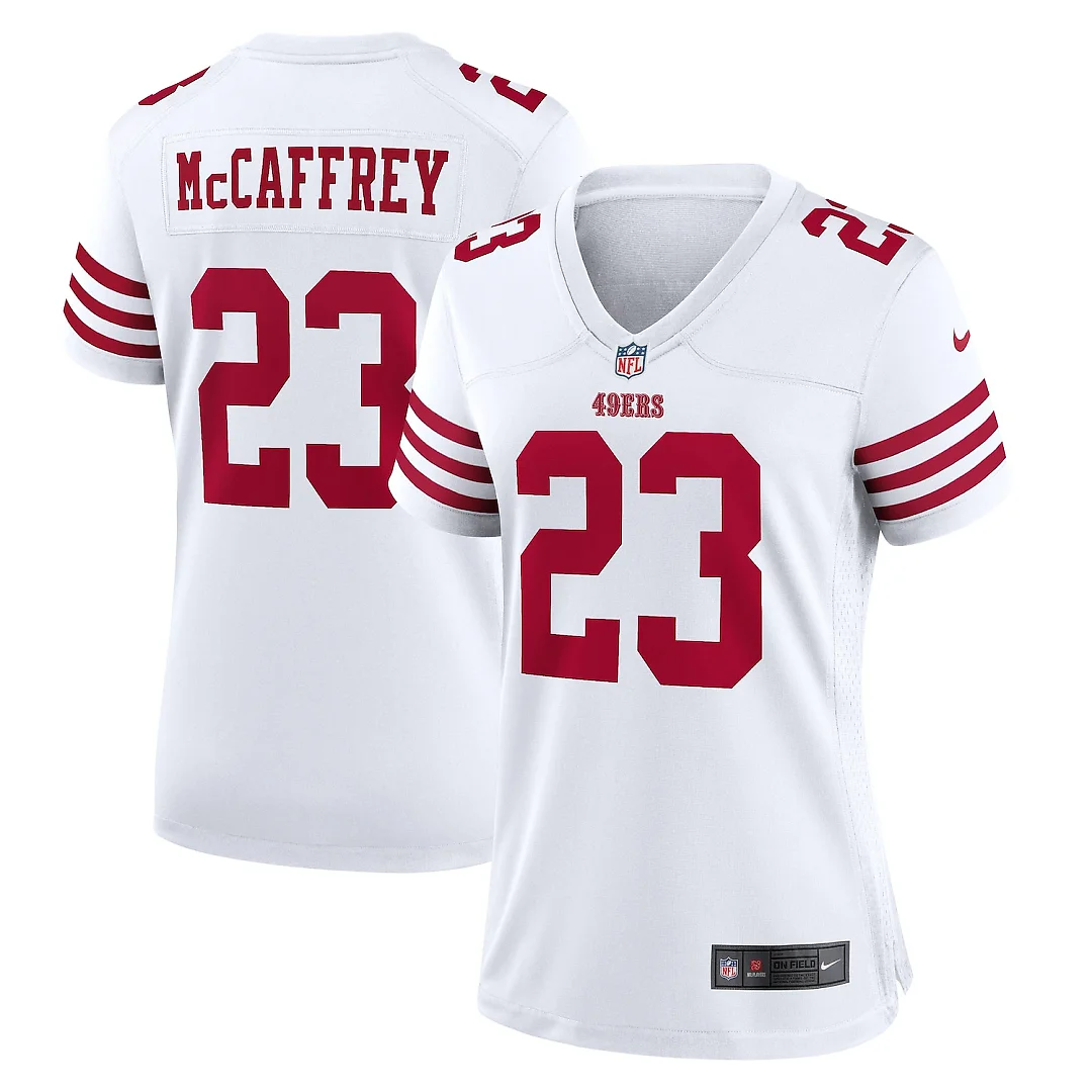 Zennovawear Christian McCaffrey San Francisco 49ers Women's Player Jersey - White