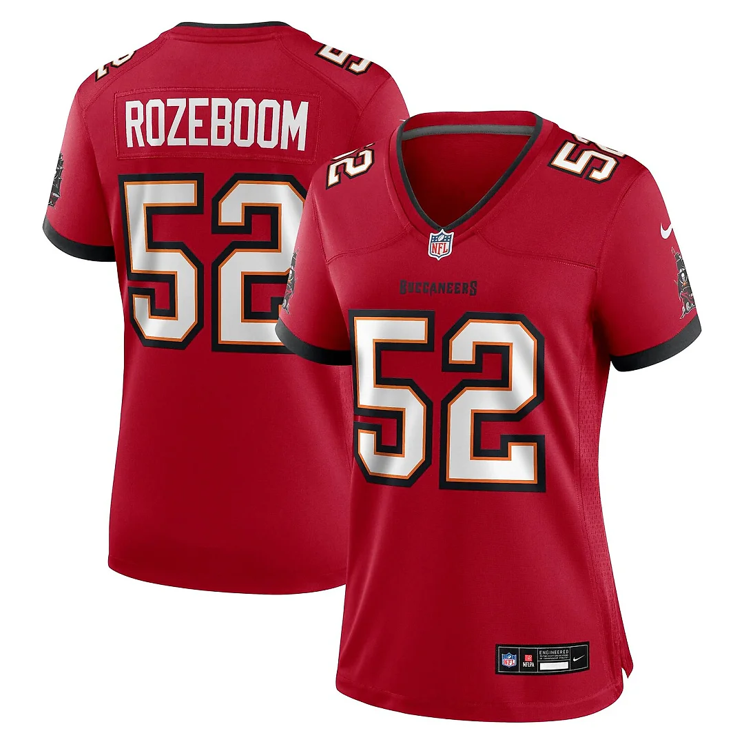 Zennovawear Christian Rozeboom Tampa Bay Buccaneers Women's Team Game Jersey - Red
