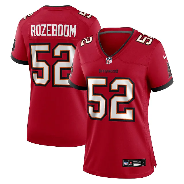 Zennovawear Christian Rozeboom Tampa Bay Buccaneers Women's Team Game Jersey - Red