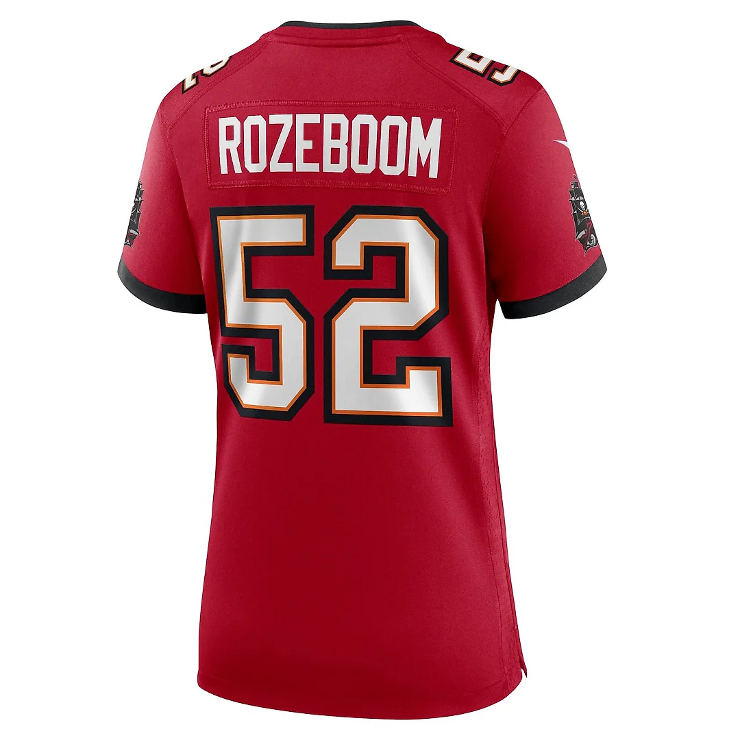 Zennovawear Christian Rozeboom Tampa Bay Buccaneers Women's Team Game Jersey - Red