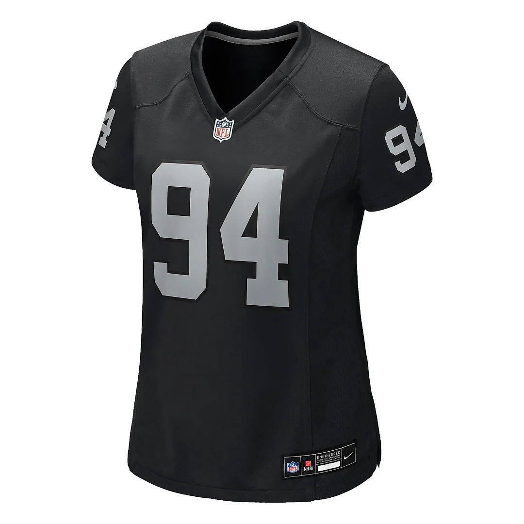 Zennovawear Christian Wilkins Las Vegas Raiders Women's Team Game Jersey - Black