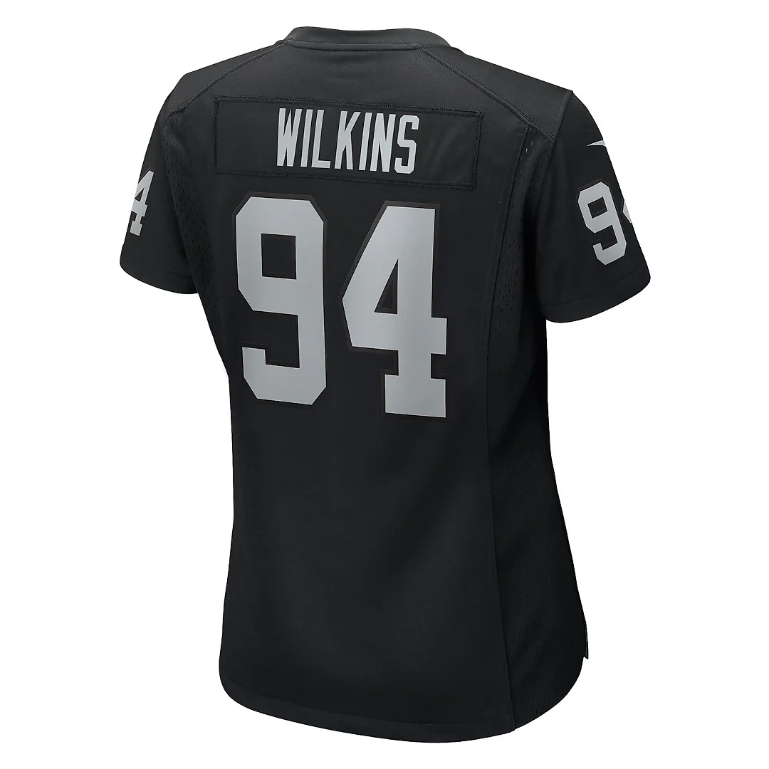 Zennovawear Christian Wilkins Las Vegas Raiders Women's Team Game Jersey - Black