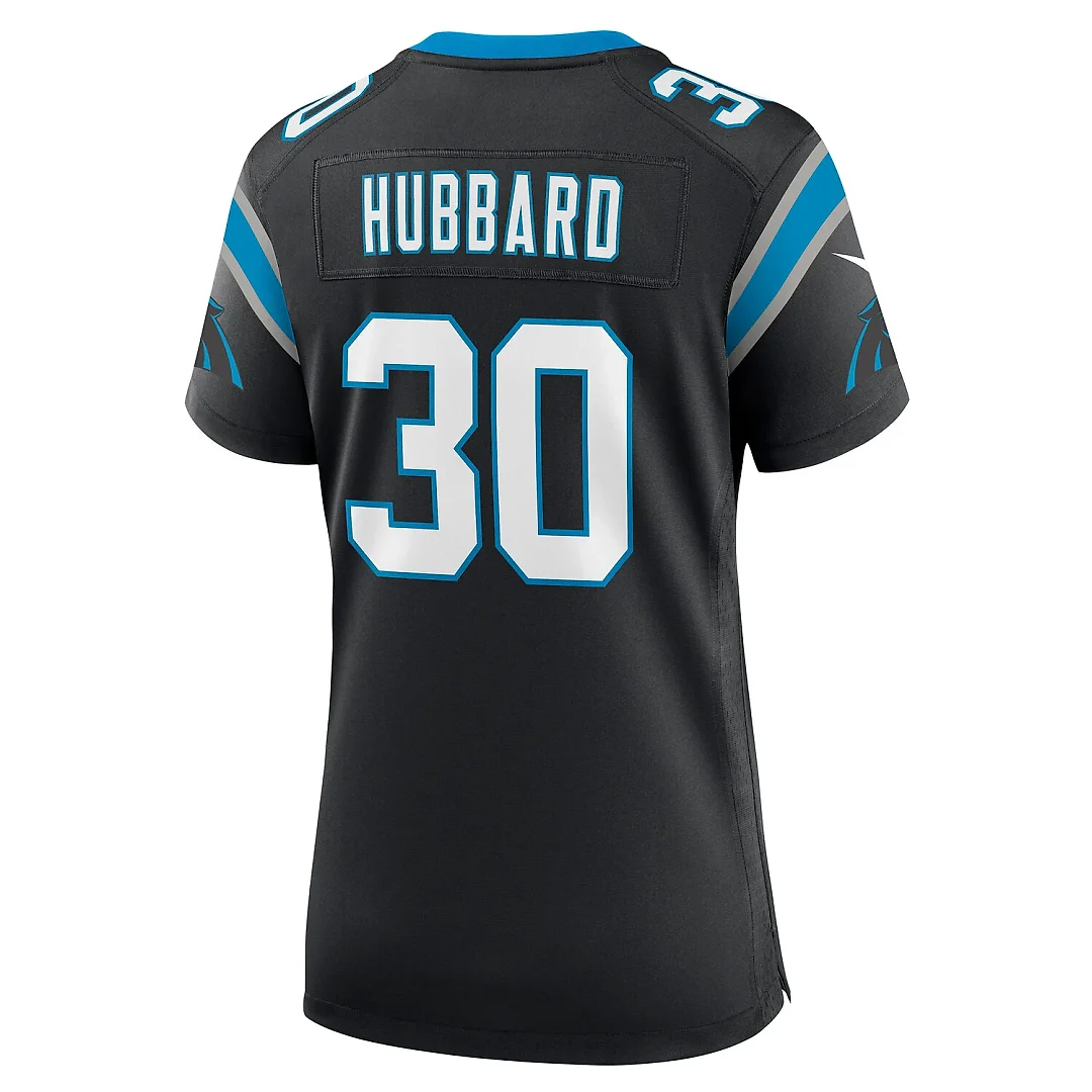 Zennovawear Chuba Hubbard Carolina Panthers Women's Team Game Jersey - Black