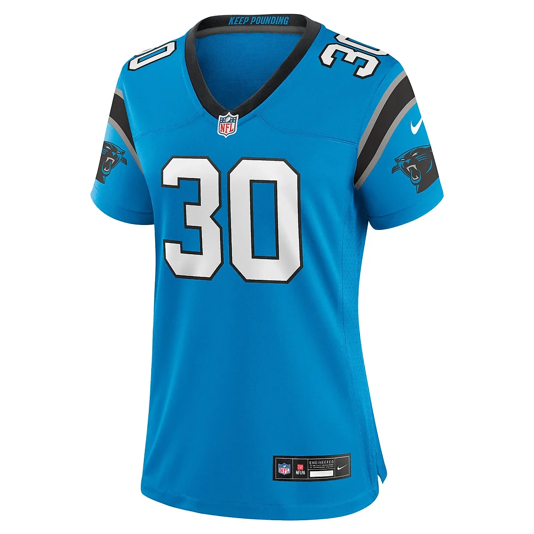 Zennovawear Chuba Hubbard Carolina Panthers Women's Alternate Game Jersey - Blue
