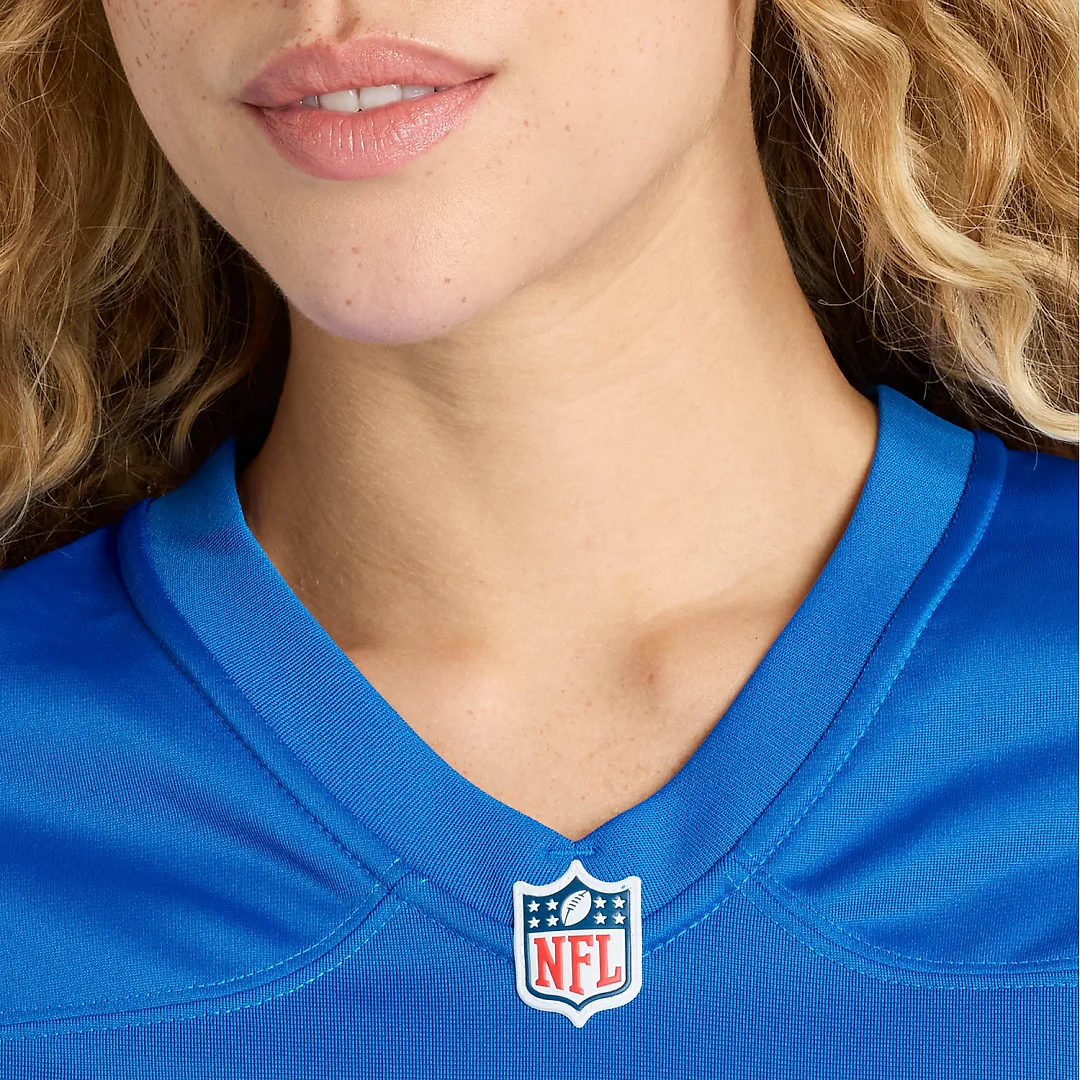 Zennovawear Chuck Clark Detroit Lions Women's Team Game Jersey - Blue