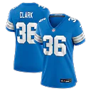 Zennovawear Chuck Clark Detroit Lions Women's Team Game Jersey - Blue
