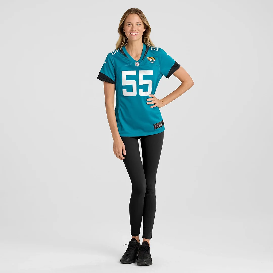 Zennovawear Chuma Edoga Jacksonville Jaguars Women's Team Game Jersey - Teal