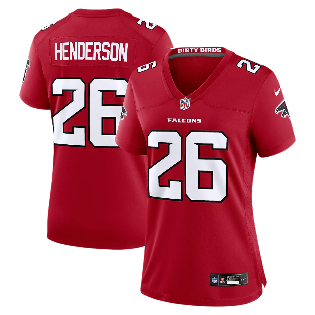 Zennovawear CJ Henderson Atlanta Falcons Women's Team Game Jersey - Red