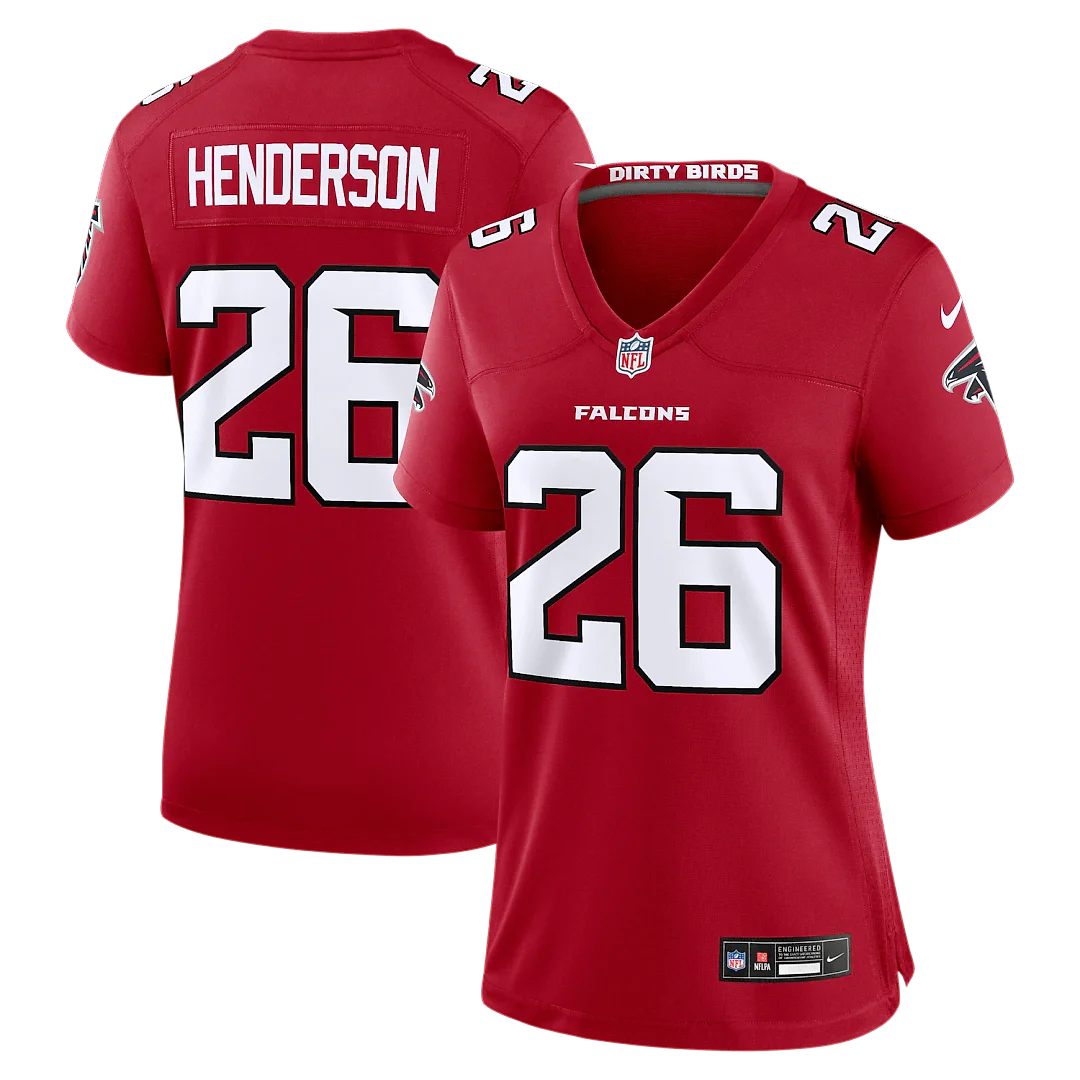 Zennovawear CJ Henderson Atlanta Falcons Women's Team Game Jersey - Red