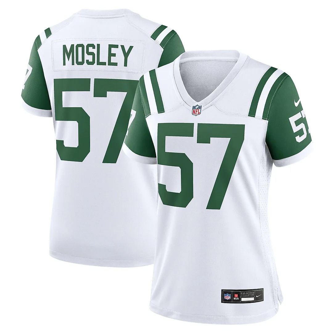Zennovawear C.J. Mosley New York Jets Women's Classic Alternate Game Jersey - White