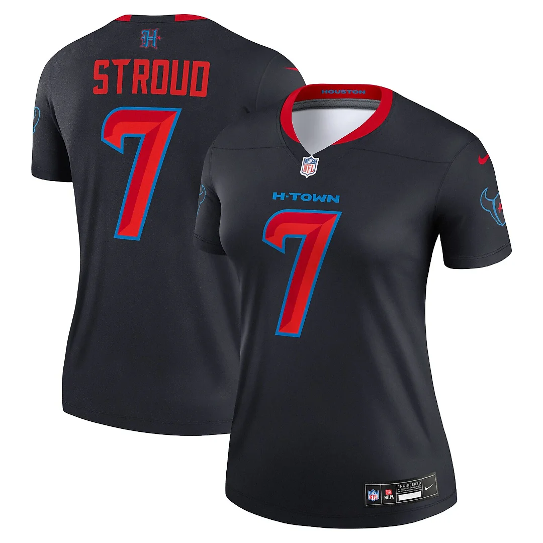 Zennovawear C.J. Stroud Houston Texans Women's Alternate Legend Player Performance Top - Navy