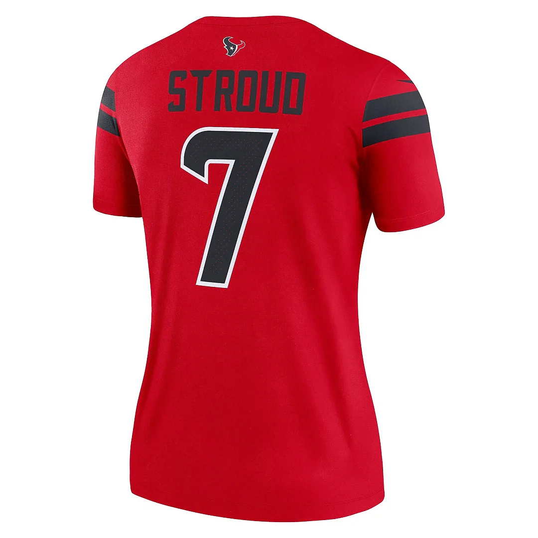 Zennovawear C.J. Stroud Houston Texans Women's Alternate Legend Player Performance Top - Red