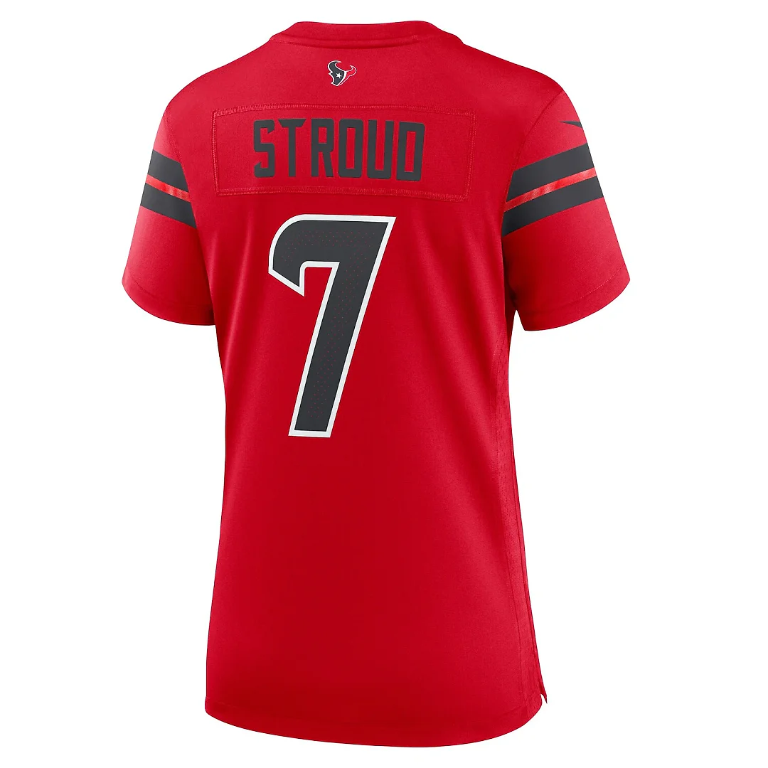 Zennovawear C.J. Stroud Houston Texans Women's Alternate Game Jersey - Red