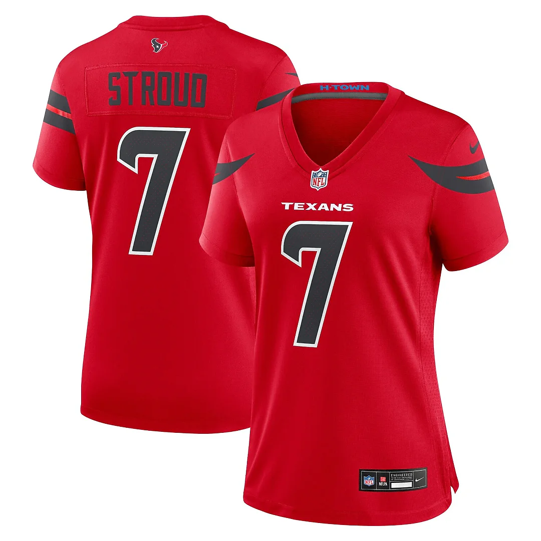 Zennovawear C.J. Stroud Houston Texans Women's Alternate Game Jersey - Red