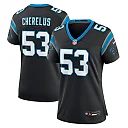 Zennovawear Claudin Cherelus Carolina Panthers Women's Team Game Jersey - Black