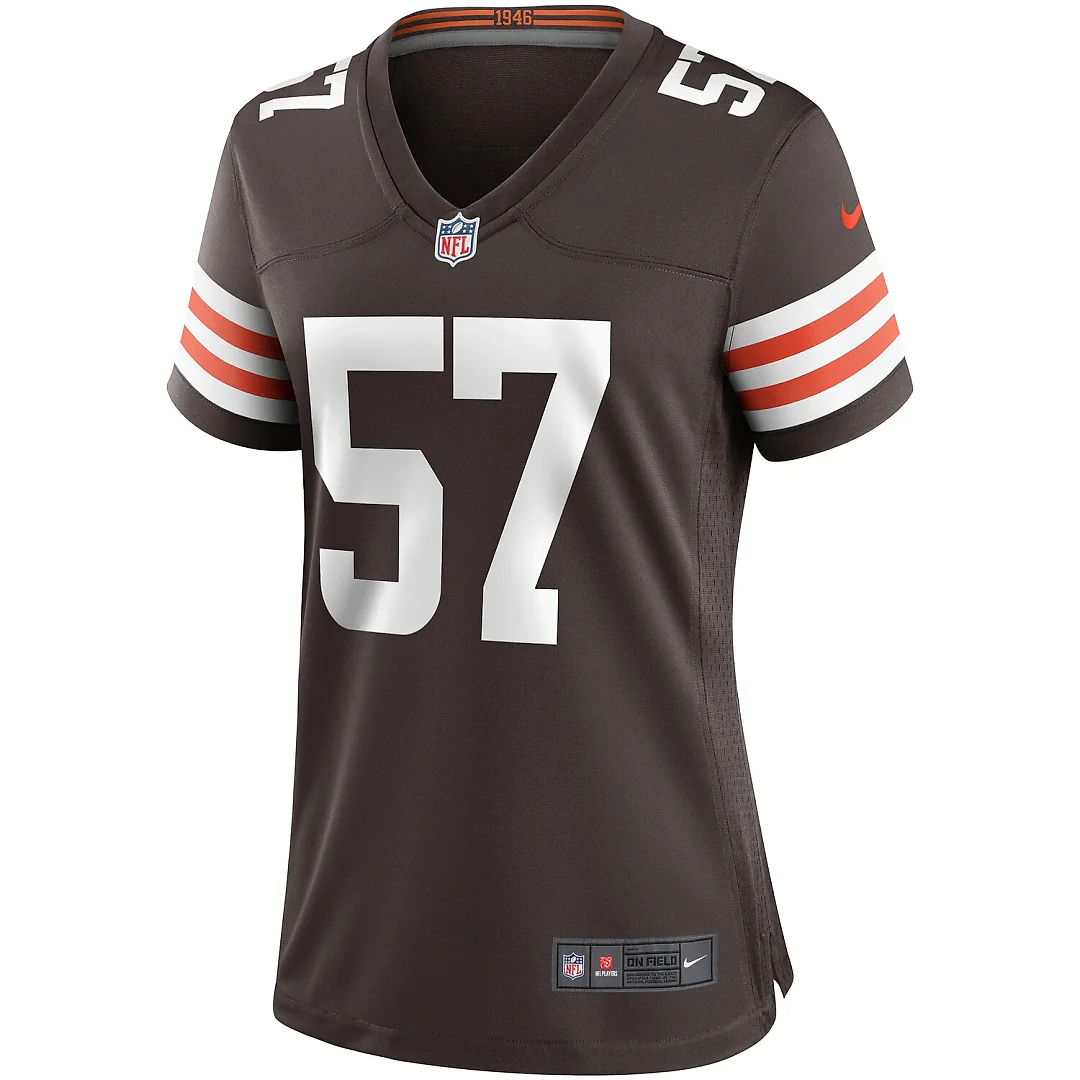 Zennovawear Clay Matthews Cleveland Browns Women's Game Retired Player Jersey - Brown