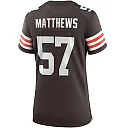 Zennovawear Clay Matthews Cleveland Browns Women's Game Retired Player Jersey - Brown