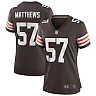 Zennovawear Clay Matthews Cleveland Browns Women's Game Retired Player Jersey - Brown