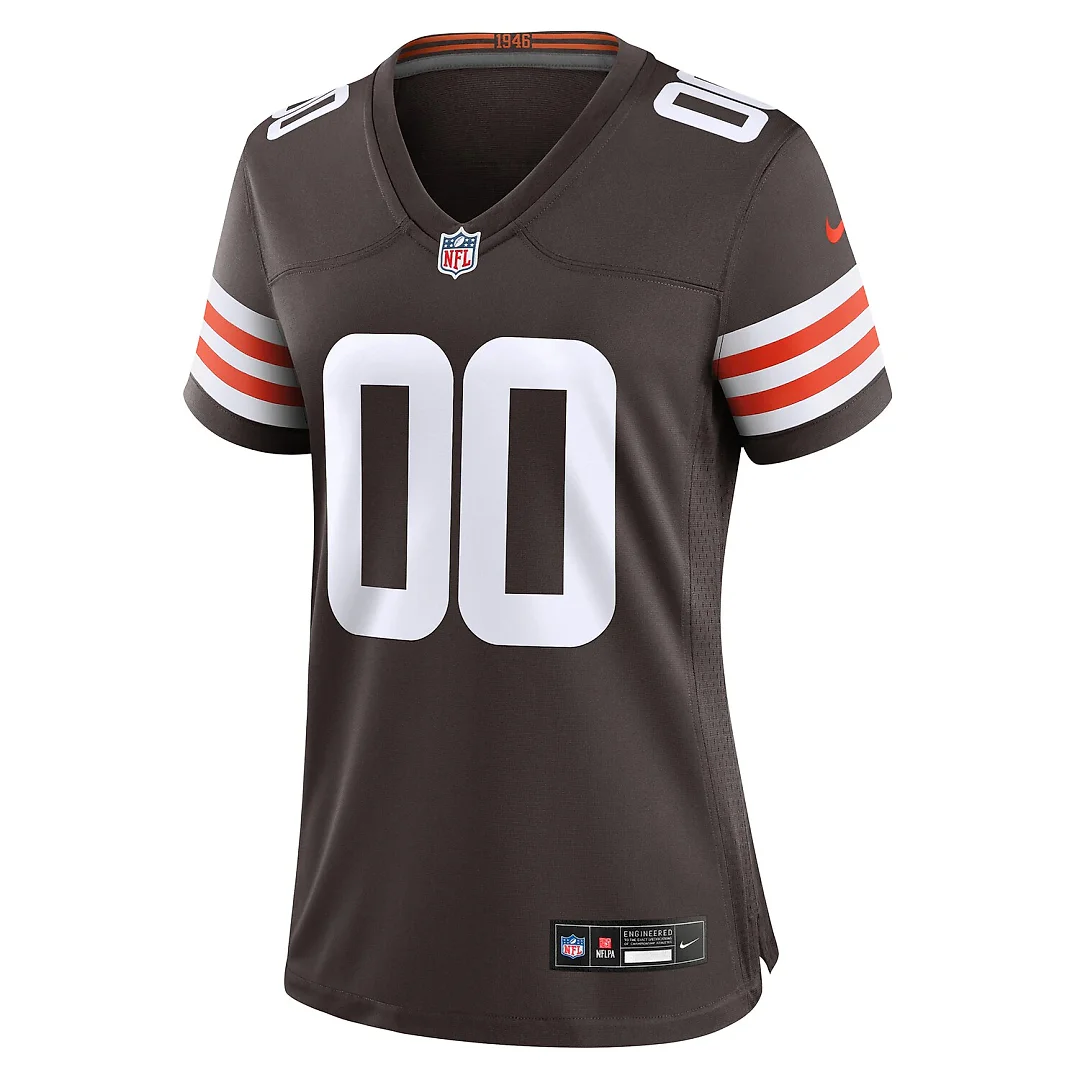 Zennovawear Cleveland Browns Women's Custom Game Jersey - Brown