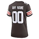 Zennovawear Cleveland Browns Women's Custom Game Jersey - Brown