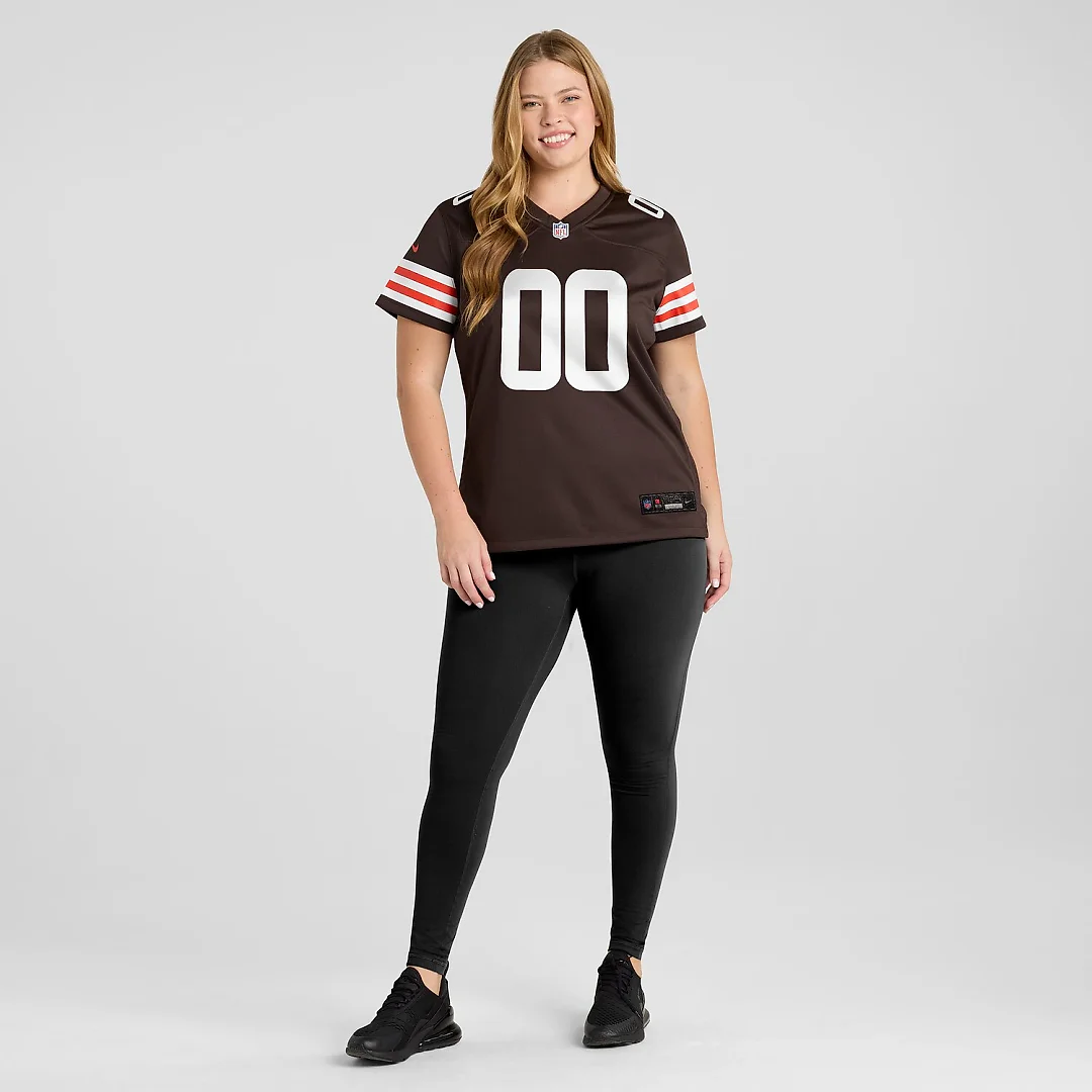 Zennovawear Cleveland Browns Women's Custom Game Jersey - Brown