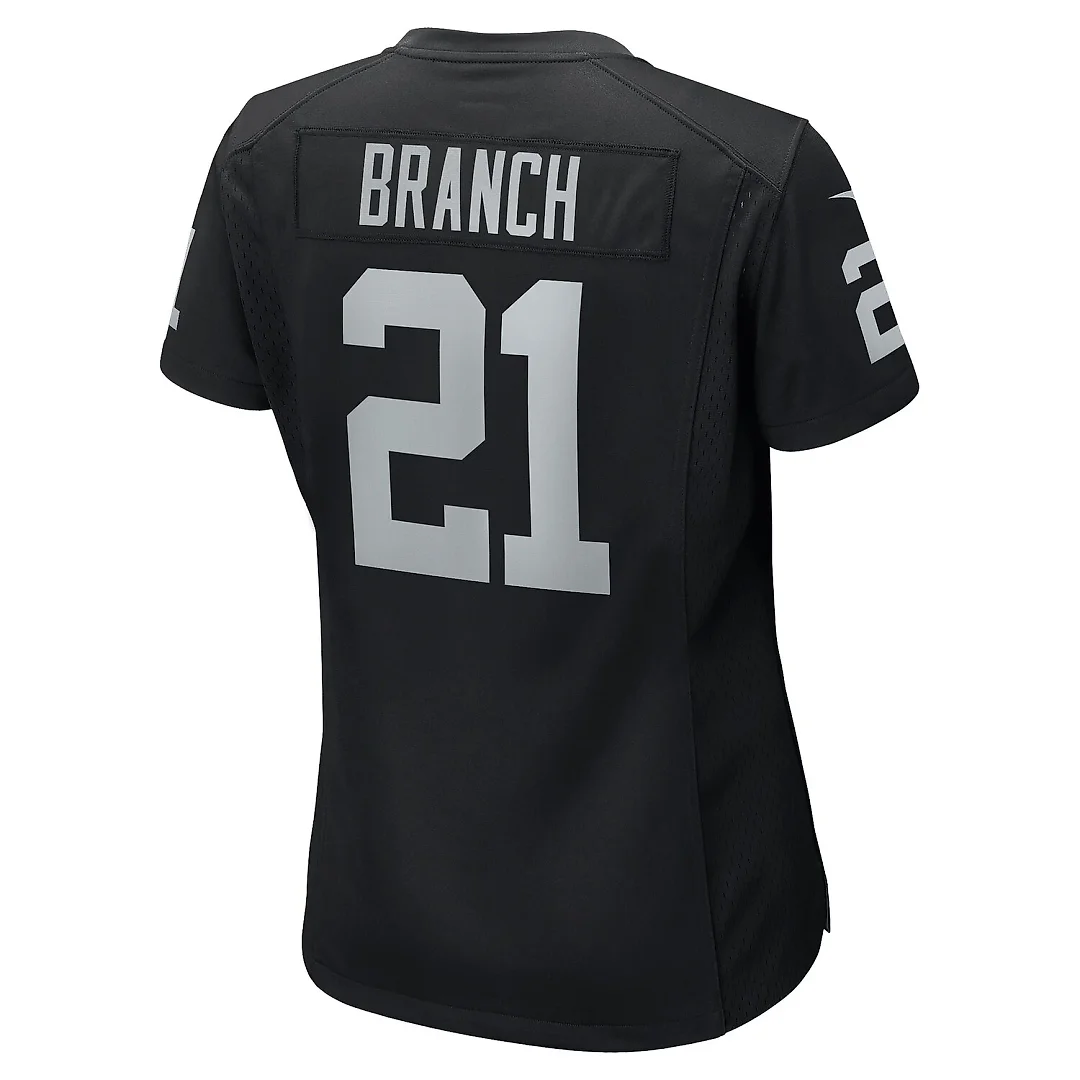 Zennovawear Cliff Branch Las Vegas Raiders Women's Retired Player Game Jersey - Black