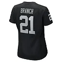 Zennovawear Cliff Branch Las Vegas Raiders Women's Retired Player Game Jersey - Black