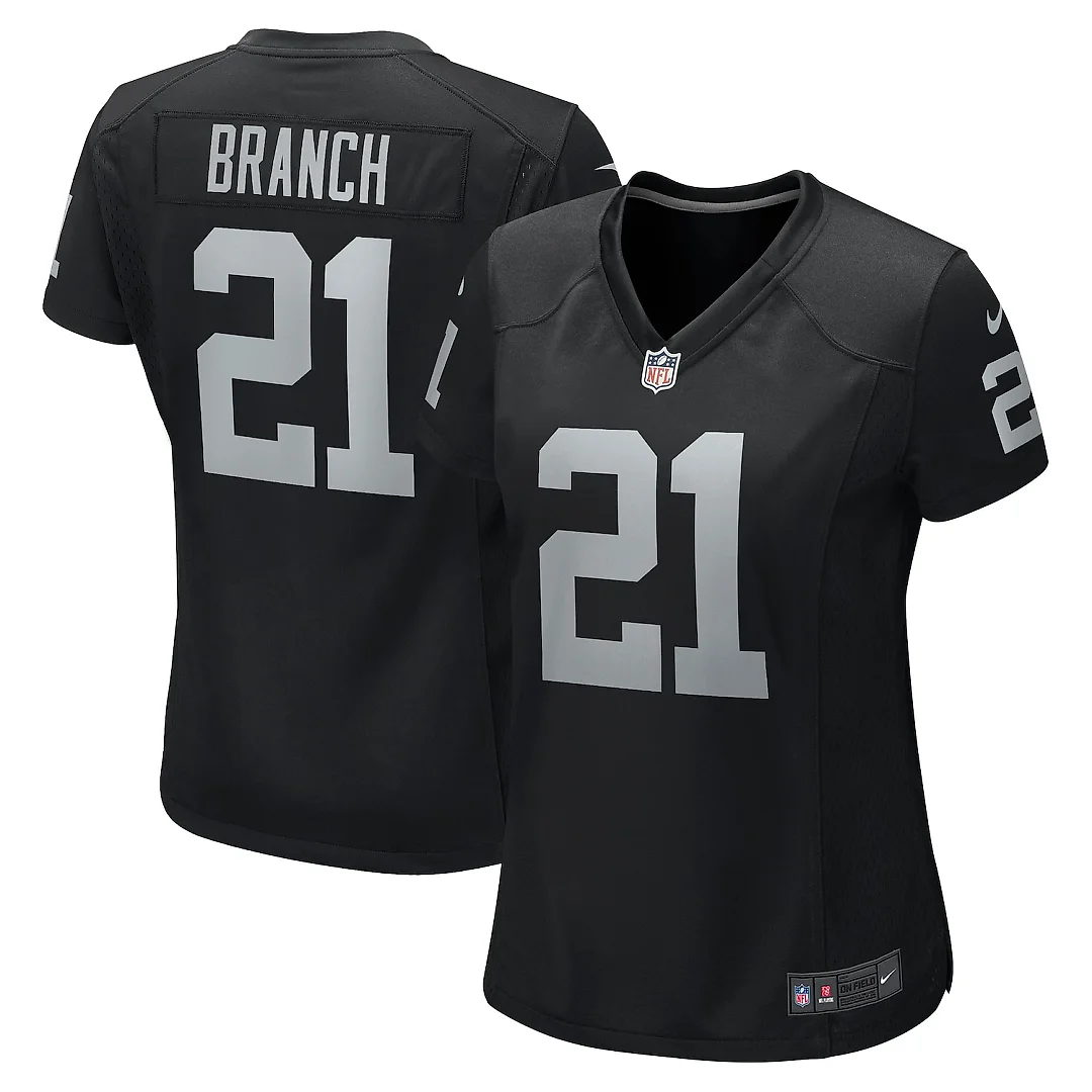 Zennovawear Cliff Branch Las Vegas Raiders Women's Retired Player Game Jersey - Black