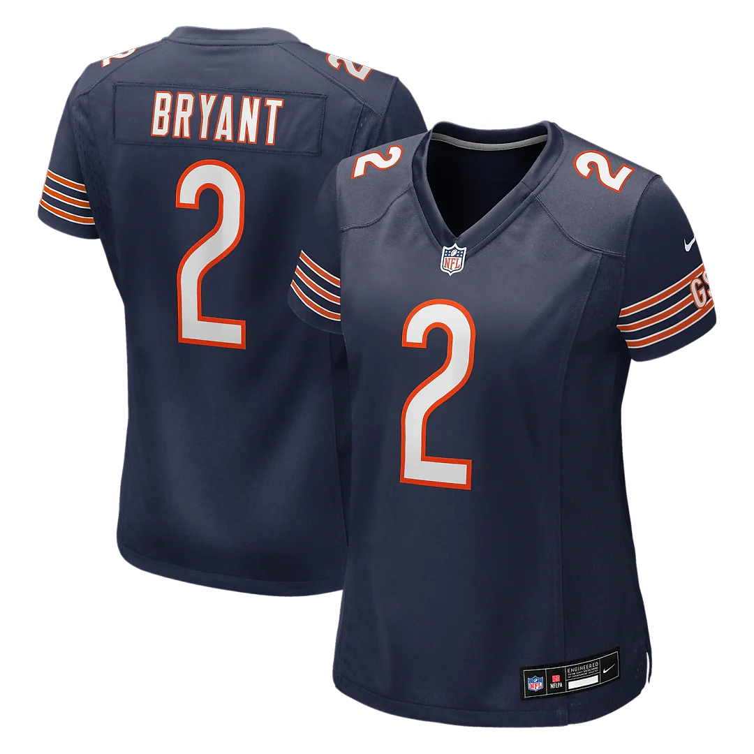 Zennovawear Coby Bryant Chicago Bears Women's Team Game Jersey - Navy