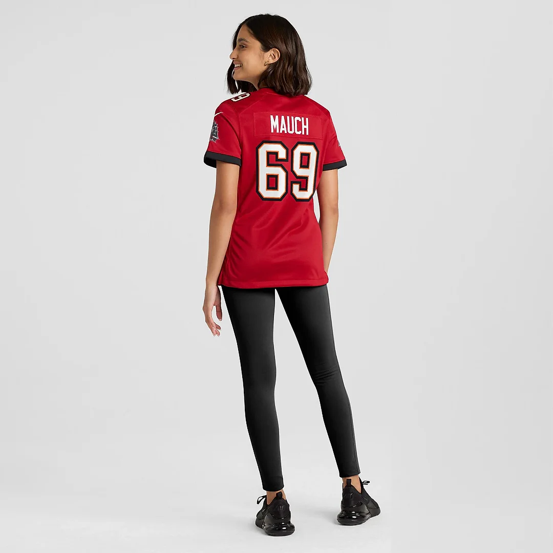 Zennovawear Cody Mauch Tampa Bay Buccaneers Women's Game Jersey - Red