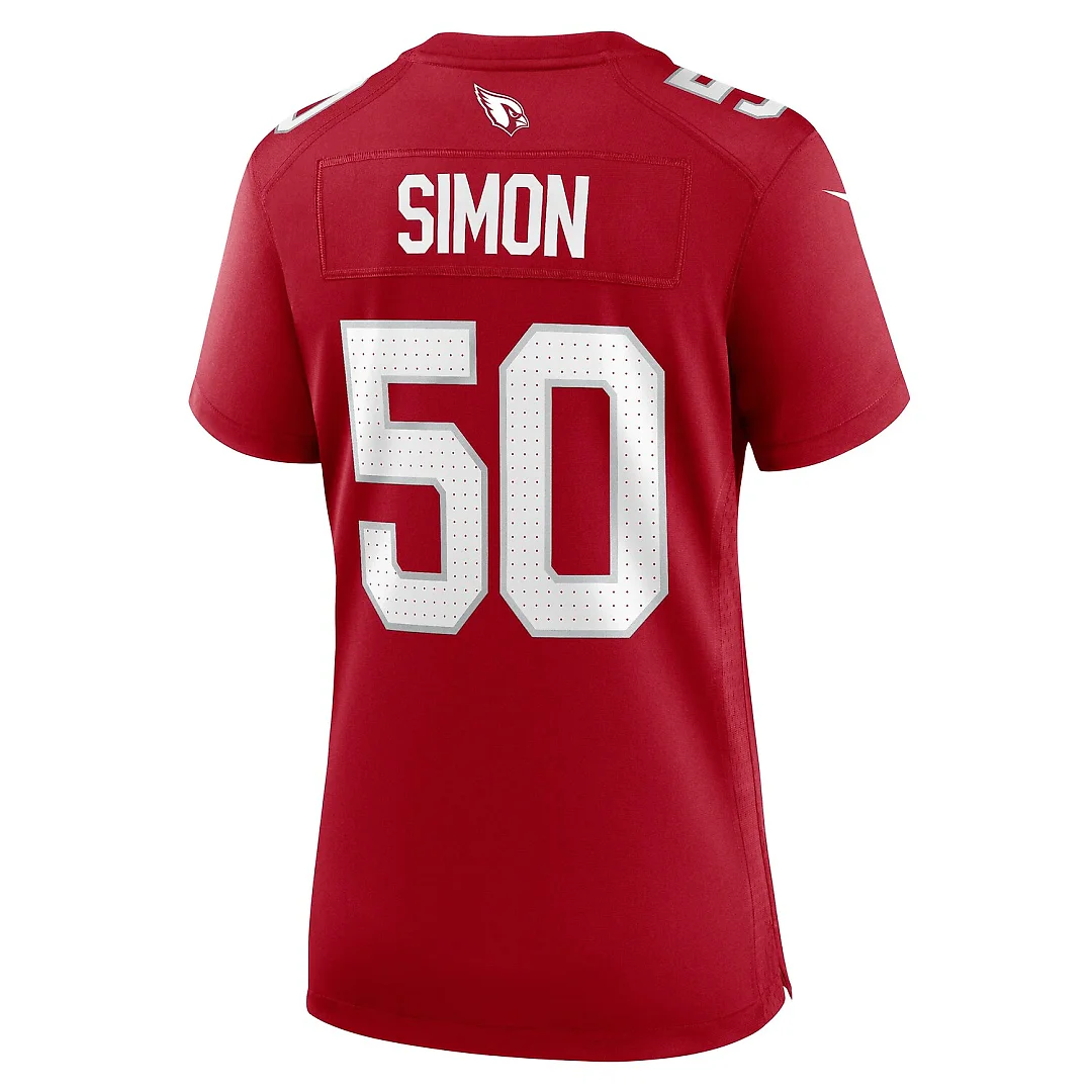 Zennovawear Cody Simon Arizona Cardinals Women's Team Game Jersey - Cardinal